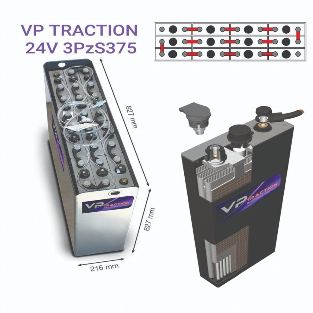 TRAKCIONA BATERIJA 24V-3PzS375Ah-VP TRACTION