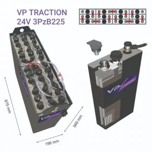 TRAKCIONA BATERIJA 24V 3PZB 225Ah-VP TRACTION