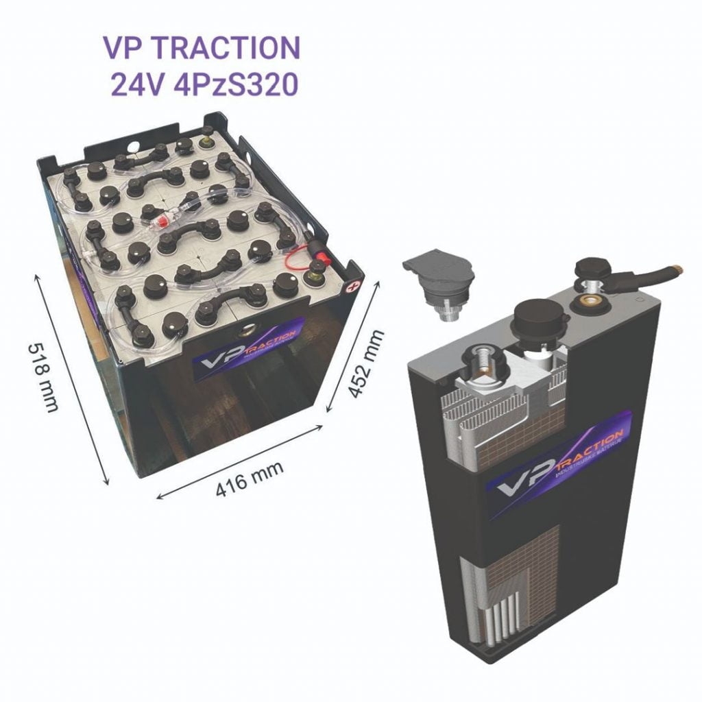 TRAKCIONA BATERIJA 24V-4PzS320Ah-VP TRACTION