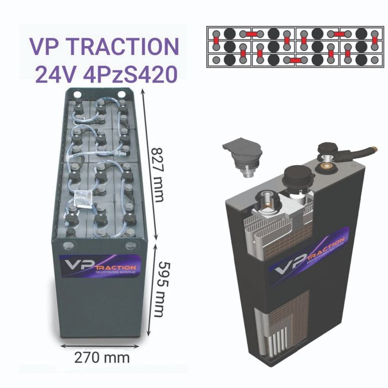 TRAKCIONA BATERIJA 24V-4PzS420Ah-VP TRACTION